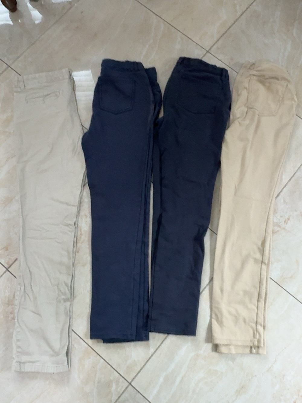 Girls School Uniform Pants Lot of 4 Size 18 Navy Khaki